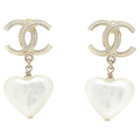 chanel heart earrings uk|Chanel earrings online shop.